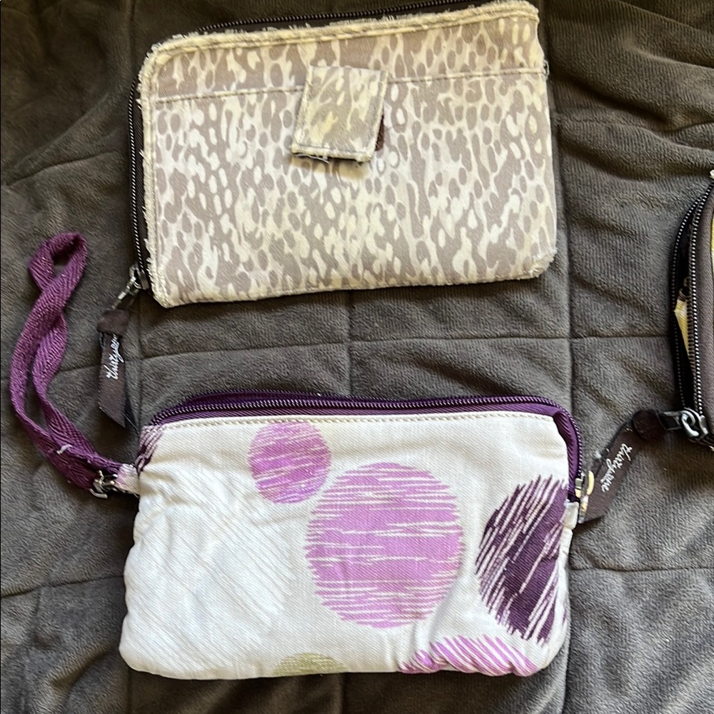 Vera Bradley Artistic Purple and Cream Clutch